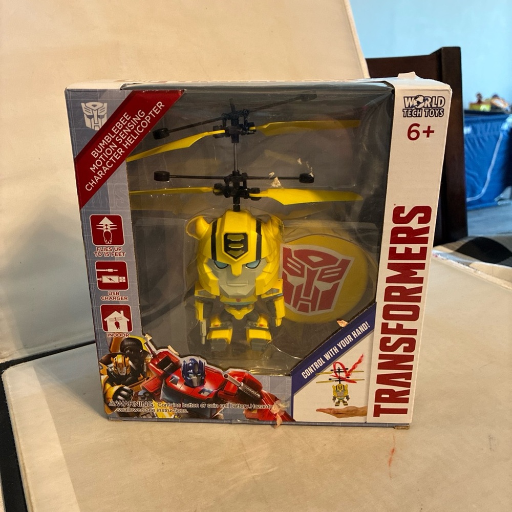 Transformers Bumblebee Yellow Helicopter Toy